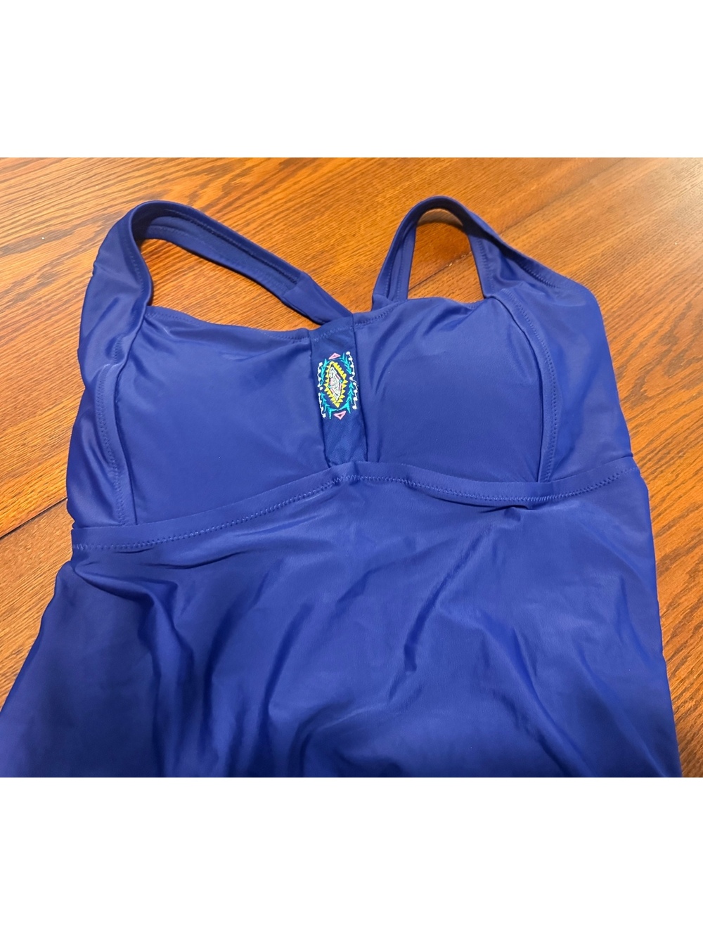 Women’s Plus Jessica Simpson Tankini Top 2X Blue